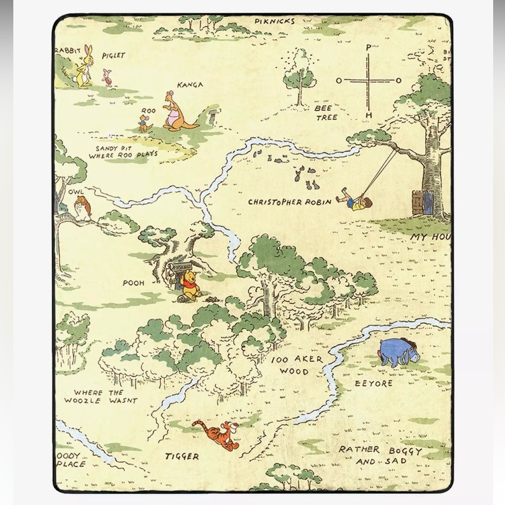 Hundred Acre Wood Throw Blanket